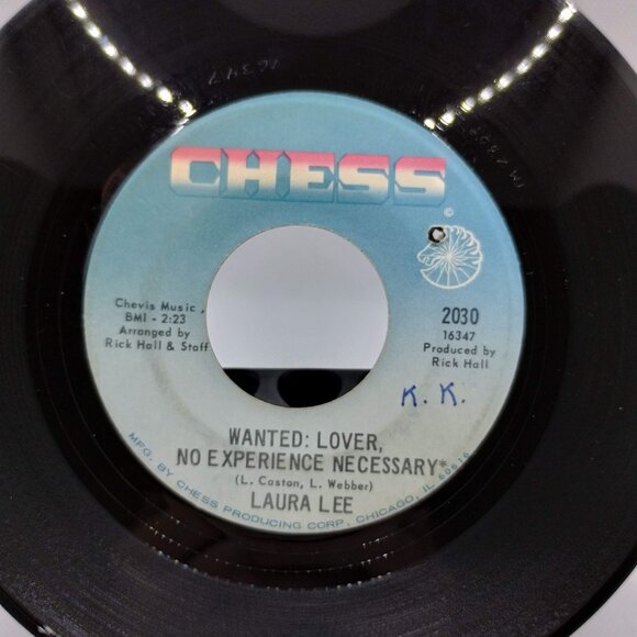 Laura Lee – Wanted: Lover, No Experience Necessary / Up Tight, Good Man Vinyl - Picture 2 of 4